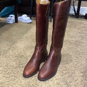 Cole Haan vintage brown leather riding.boots. Barely worn snd in great condition